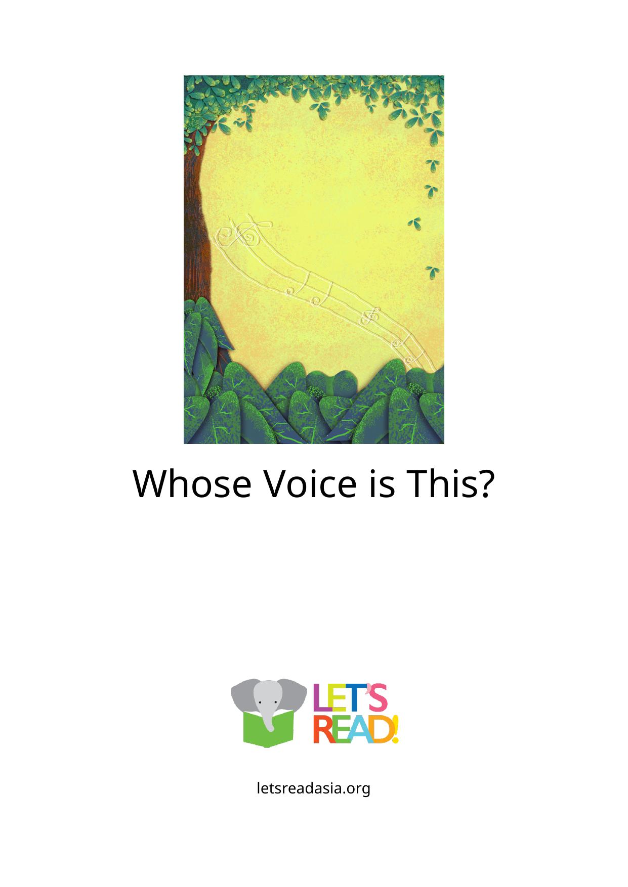 Whose Voice is This?